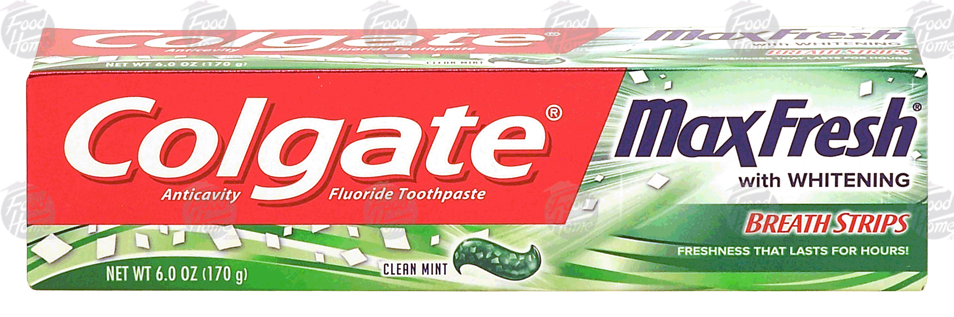 Colgate Max Fresh fluoride toothpaste, max fresh with mini breath strips, clean mint Full-Size Picture